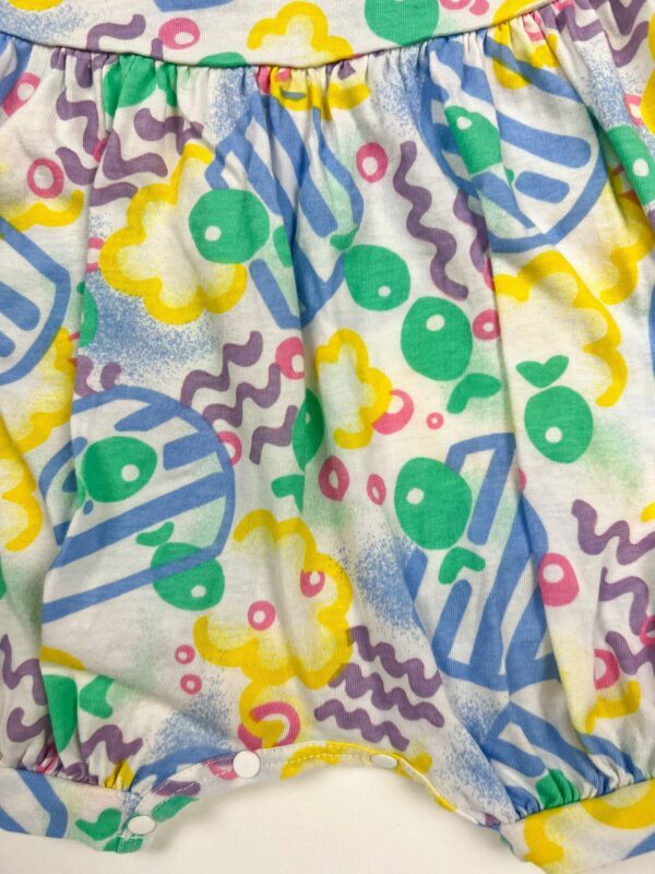 Combinaison d’été à motif poissons vintage 80s – Image 3