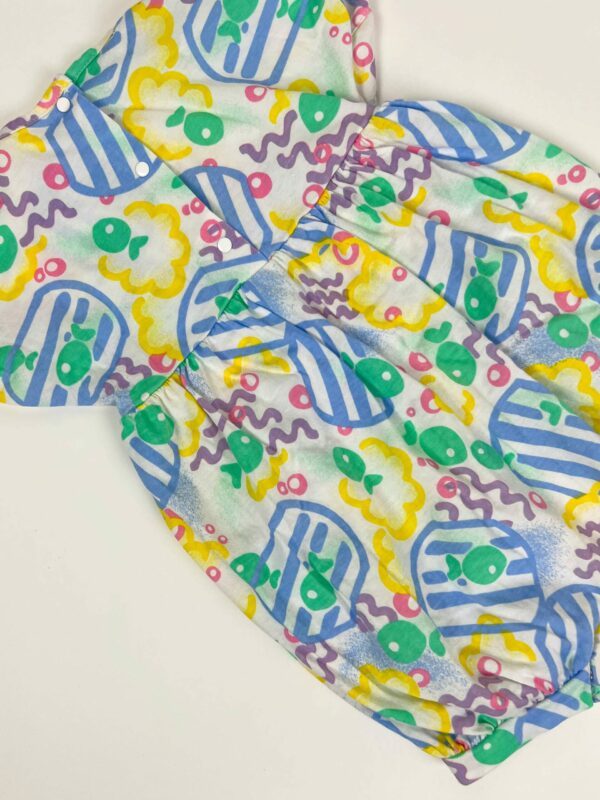 Combinaison d’été à motif poissons vintage 80s – Image 4