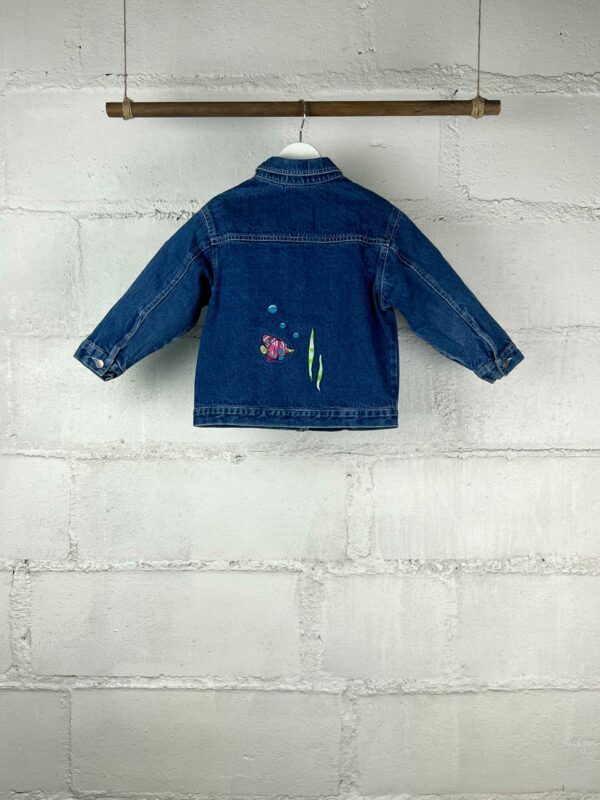 Veste en jean vintage à petit poisson 🐠 – Image 5