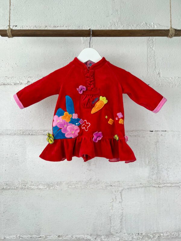 Robe Miss Dudu rouge 6 mois 2000’s – Image 2