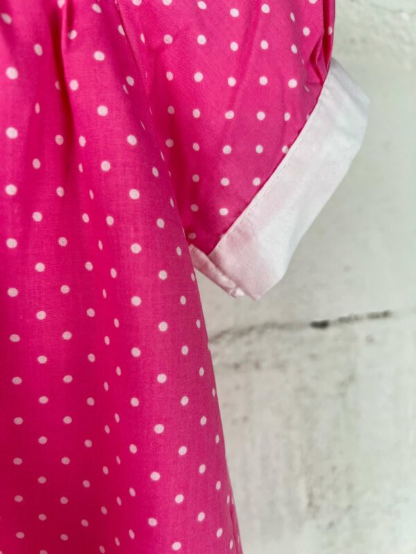 Robe rose lapin 12-18 mois 80’s – Image 3