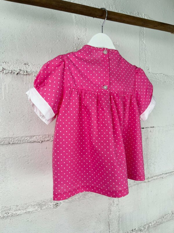 Robe rose lapin 12-18 mois 80’s – Image 4