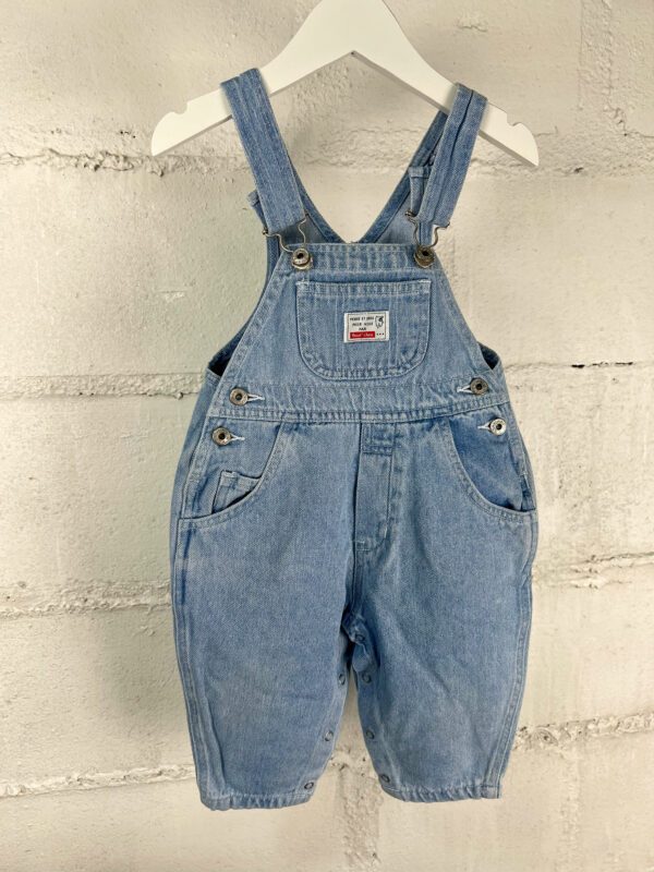 Salopette 6 mois en jean vintage 80’s – Image 2