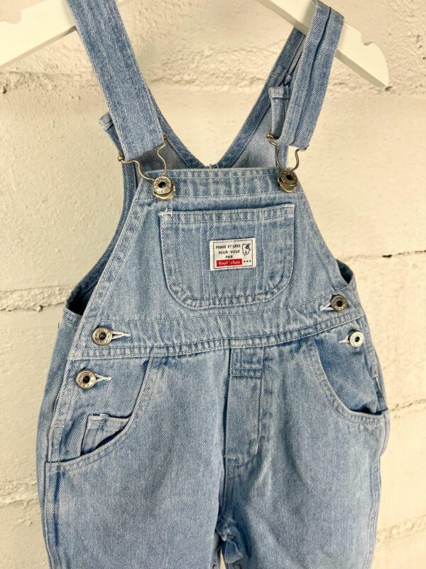 Salopette 6 mois en jean vintage 80’s – Image 3