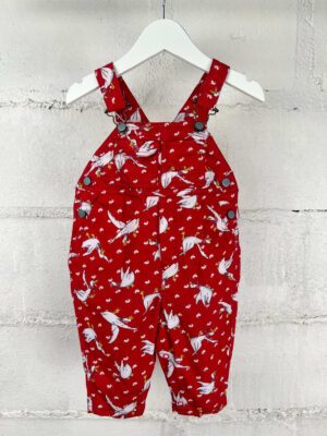 Salopette 6 mois à motif oie vintage 90’s