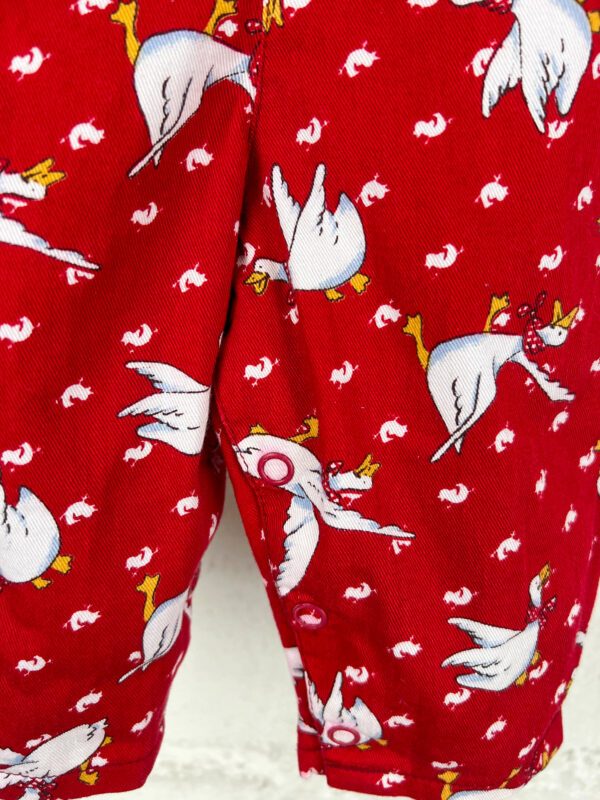 Salopette 6 mois à motif oie vintage 90’s – Image 4